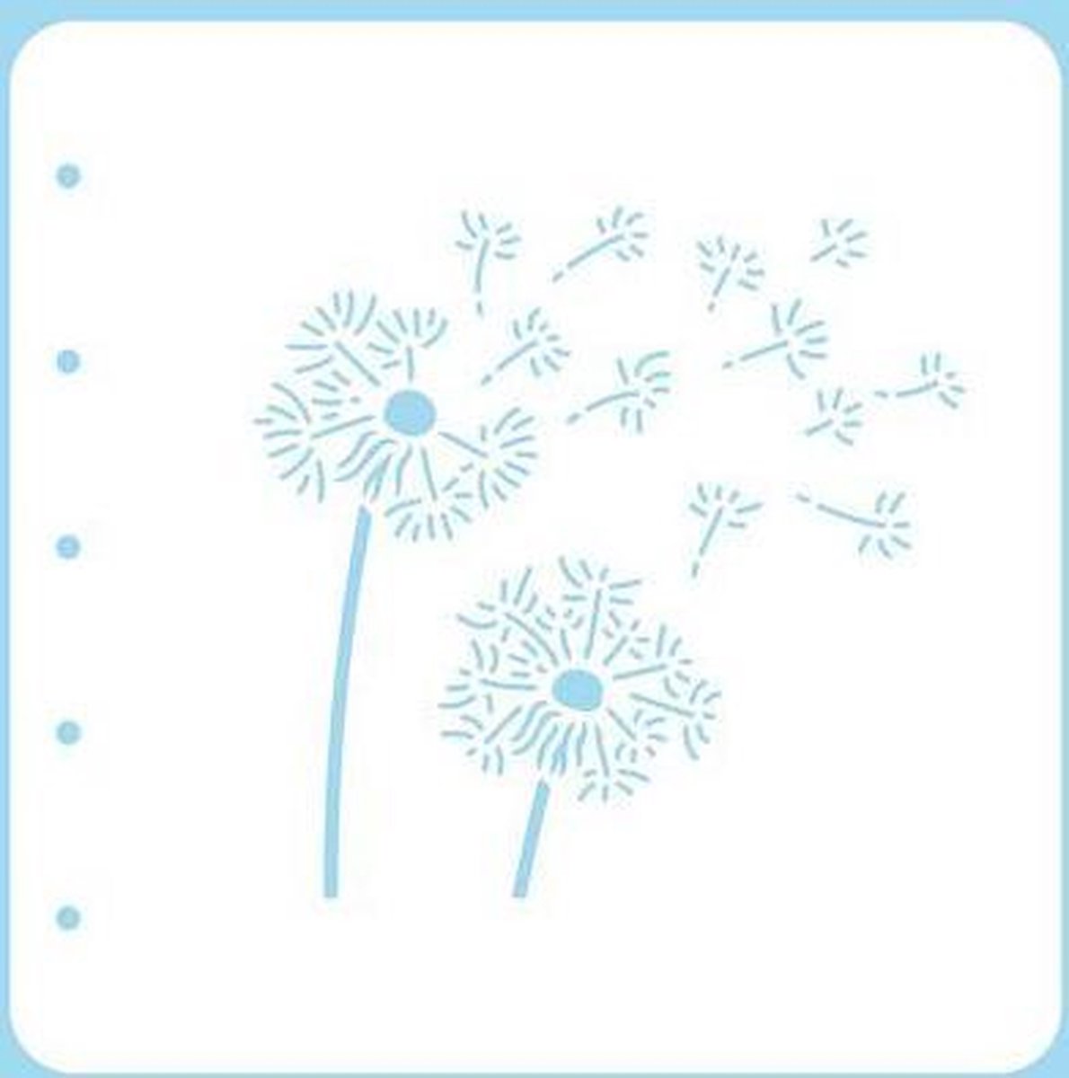 COLST011 Nellie‘s Choice Stencil voor Magnetic colour set Paardenbloem  A6